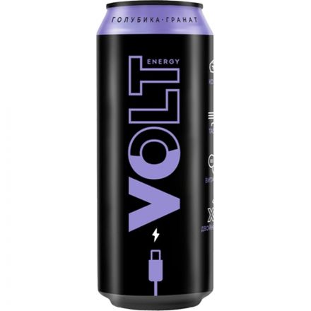 Напиток энергетический  Volt Energy Голубика-Гранат 0,45л
