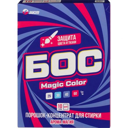 Порошок стиральный концентрат БОС Magic Color 400г 10 стирок