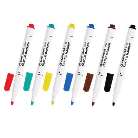 Маркеры для ткани 6 ЦВЕТОВ CENTROPEN "Textile Marker", круглый наконечник, 1,8 мм, 2739/6, 5 2739 0610 Маркеры для ткани 6 ЦВЕТОВ CENTROPEN "Textile Marker", круглый наконечник, 1,8 мм, 2739/6, 5 2739 0610
