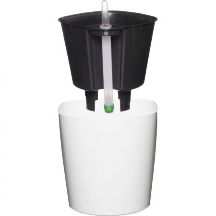 Горшок цветочный с автополивом КОМФОРТ 3л белый ПИ-21-9ТХ Горшок цветочный с автополивом КОМФОРТ 3л белый ПИ-21-9ТХ