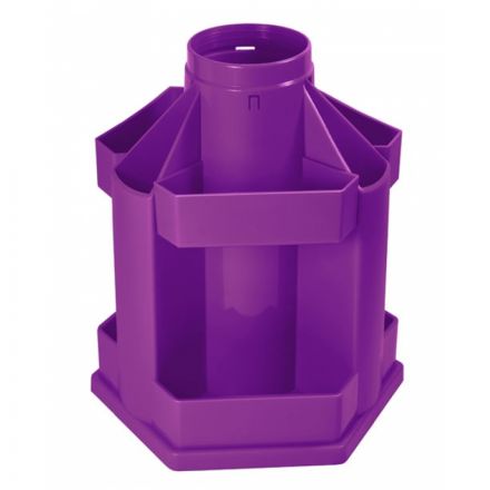 Настольная подставка СТАММ "Maxi Desk", пластиковая, вращающаяся, фиолетовая Violet