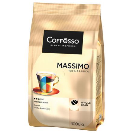 Кофе в зернах COFFESSO "Massimo" 100% арабика, 1 кг, 102488