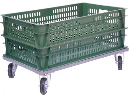 Тележка 700х400 для 404 ящика,колеса резиновые