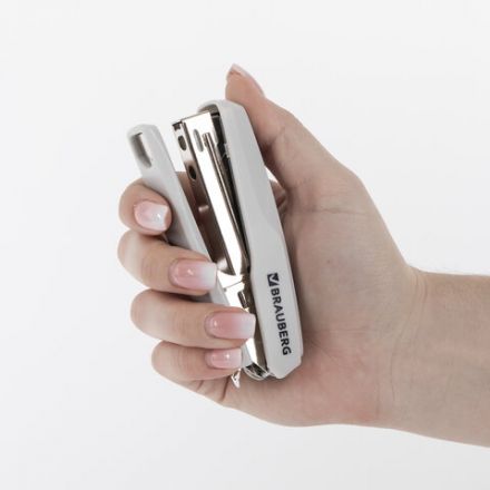 Степлер №10 BRAUBERG "Extra", до 20 листов, антистеплер, серый, 229083 Степлер №10 BRAUBERG "Extra", до 20 листов, антистеплер, серый, 229083