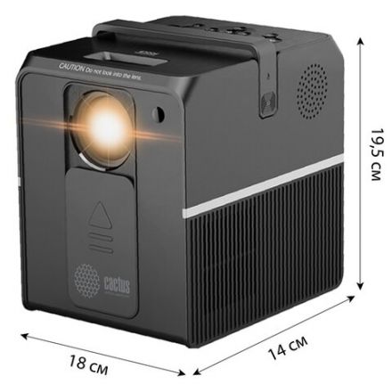 Проектор CACTUS CS-PRC.04B.WUXGA-A, LCD, 1920x1080, 16:9, 3500 лм, 1000:1, 1,35 кг, черный