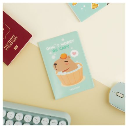 Обложка для паспорта MESHU "Capybara", ПВХ, 2 кармана Обложка для паспорта MESHU "Capybara", ПВХ, 2 кармана