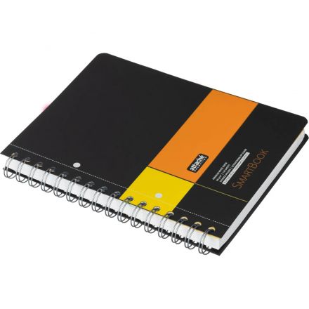 Бизнес-тетрадь SMARTBOOK А5 120л. клетка,спир,микроп,разд,карм,жел-оран Бизнес-тетрадь SMARTBOOK А5 120л. клетка,спир,микроп,разд,карм,жел-оран