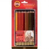 Карандаши акварельные MONDELUZ коричневые 12цв/наб мет.короб 3722012011BL Карандаши акварельные MONDELUZ коричневые 12цв/наб мет.короб 3722012011BL