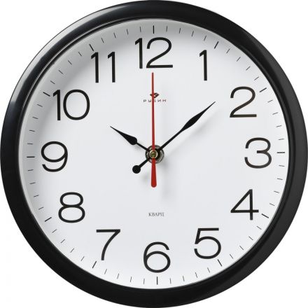 Часы настенные круг d=22см, корпус черный Классика арт.2222-328 Часы настенные круг d=22см, корпус черный Классика арт.2222-328
