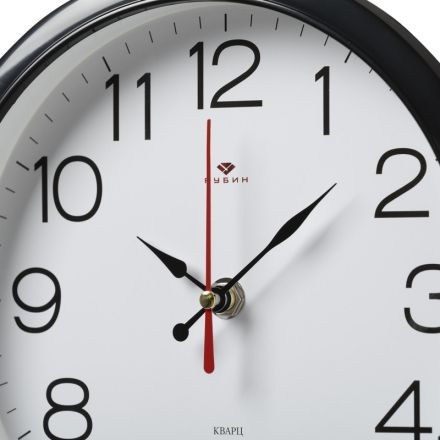 Часы настенные круг d=22см, корпус черный Классика арт.2222-328 Часы настенные круг d=22см, корпус черный Классика арт.2222-328