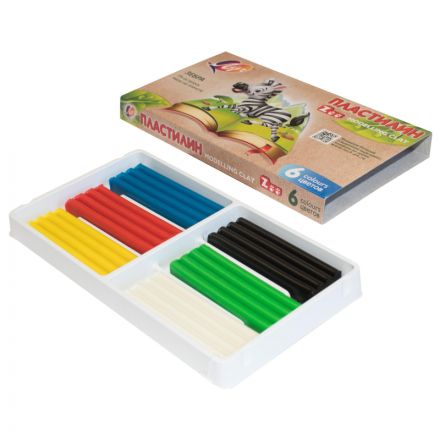 Пластилин Луч ZOO 6 цв.(длинный брусок 15гр.), 30С 1810-08 Пластилин Луч ZOO 6 цв.(длинный брусок 15гр.), 30С 1810-08