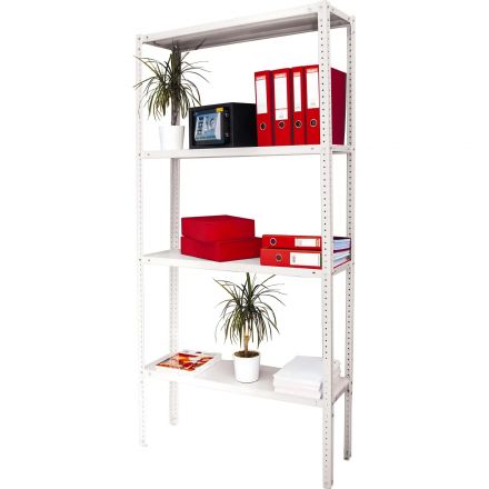 Стеллаж металлический 0MX_P_МС-15/47 с 4-мя полками 700х400х1500 Стеллаж металлический 0MX_P_МС-15/47 с 4-мя полками 700х400х1500