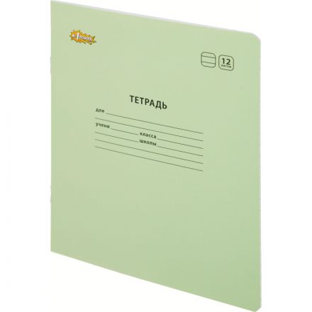 Тетрадь школьная А5,12л,линия, №1 School Отличник Зеленый 10шт/уп 69210