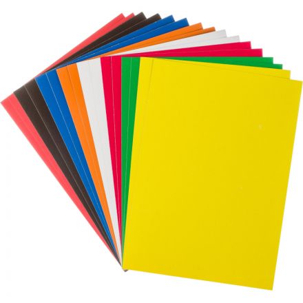 Картон цветной №1 School 16л,8цв,А4,мелов, в папке