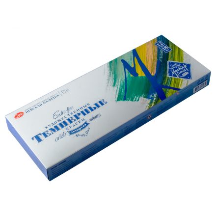 Краски темперные Мастер-Класс, 12 цветов, 18мл/туба, картон