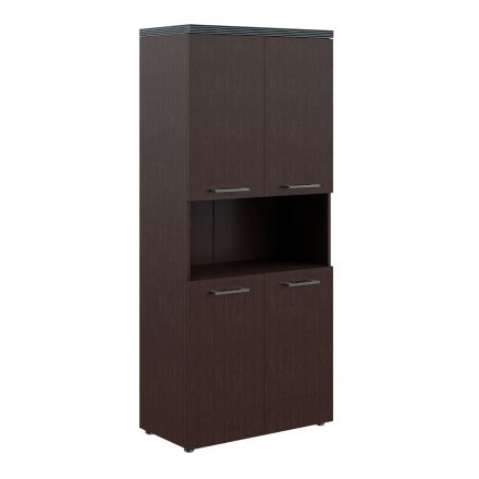 Шкаф с 2-мя комплектами глухих малых дверей и топом THC 85.4 Венге Магия 854х452х1968 TORR Шкаф с 2-мя комплектами глухих малых дверей и топом THC 85.4 Венге Магия 854х452х1968 TORR