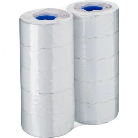 Этикет-лента волна белая 26х12 мм (10 рулонов по 1000 этикеток)