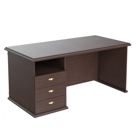 Стол руководителя однотумбовый RDT 168(L) Венге Магия 1600х800х750 RAUT