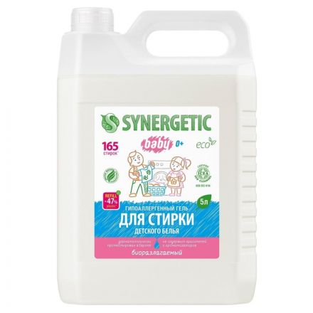 Гель для стирки Synergetic Baby для детского белья 5л Гель для стирки Synergetic Baby для детского белья 5л