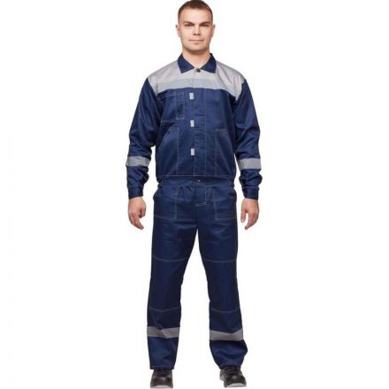 Костюм рабочий летний муж. л20-КБР синий/сер (р.60-62) 170-176 Костюм рабочий летний муж. л20-КБР синий/сер (р.60-62) 170-176