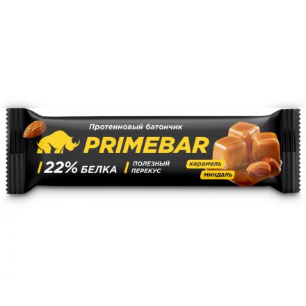 Батончик с содерж протеина PRIMEBAR глазир со вкус Карам и минд 40гx15шт/уп Батончик с содерж протеина PRIMEBAR глазир со вкус Карам и минд 40гx15шт/уп