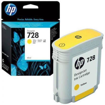 Картридж струйный HP 728 F9J65A жел. 130мл для DJ T730/T830