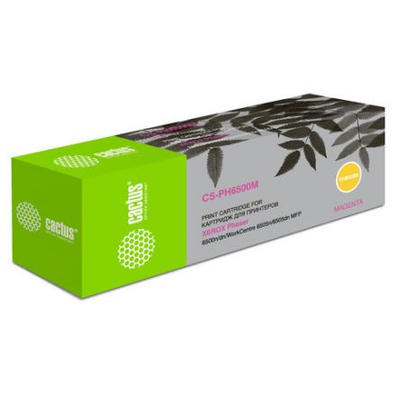 Картридж лазерный CACTUS (CS-PH6500M) для XEROX Phaser 6500/WC6505, пурпурный, ресурс 2500 стр. Картридж лазерный CACTUS (CS-PH6500M) для XEROX Phaser 6500/WC6505, пурпурный, ресурс 2500 стр.
