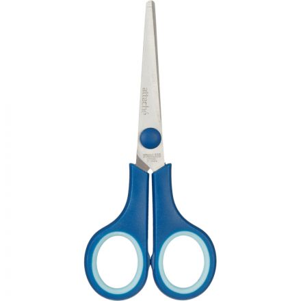 Ножницы Attache Economy 140 мм с пласт. прорезин. ручками, цвет синий