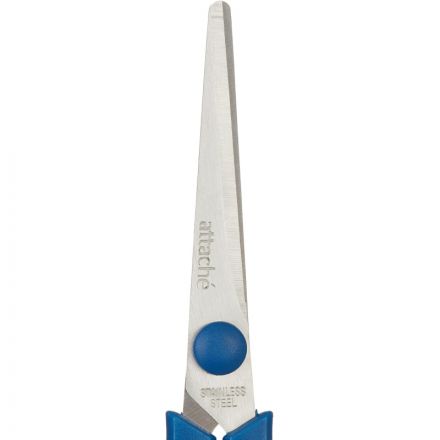 Ножницы Attache Economy 140 мм с пласт. прорезин. ручками, цвет синий