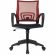 Кресло БР Комус Мебель EChair-396 сетка/ткань,красный/черный,пластик