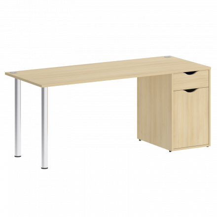 Home Office Стол письменный VR.SP-3-178.1 Акация/Хром опоры 1780*720*750
