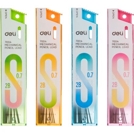 Стержень микрографический Deli 0,7 мм 2B,упаковка в ассортименте,20 шт Стержень микрографический Deli 0,7 мм 2B,упаковка в ассортименте,20 шт