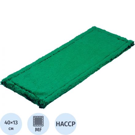 Насадка МОП 40х13 см микрофибра ухо+карман зеленый MF2088