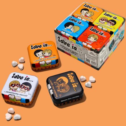 Драже освежающие в форме сердца LOVE IS, вкус маракуйя, 20 г, 709244 Драже освежающие в форме сердца LOVE IS, вкус маракуйя, 20 г, 709244