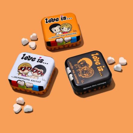 Драже освежающие в форме сердца LOVE IS, вкус маракуйя, 20 г, 709244 Драже освежающие в форме сердца LOVE IS, вкус маракуйя, 20 г, 709244