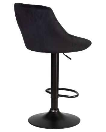 Набор 2 шт Стул барный DOBRIN LOGAN BLACK, черный велюр (MJ9-101)
