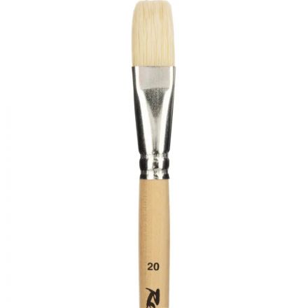 Кисть художеств. Roubloff щетина,жесткая,плоская,№20 длинн.ручка,ЖЩ2-20,02Б Кисть художеств. Roubloff щетина,жесткая,плоская,№20 длинн.ручка,ЖЩ2-20,02Б