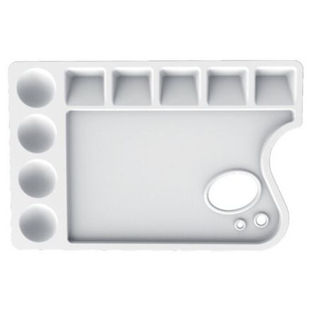 Палитра для рисования ЛУЧ пластиковая, прямоугольная с отверстием, 23х15 см, толщина 10 мм, 29С 1729-08 Палитра для рисования ЛУЧ пластиковая, прямоугольная с отверстием, 23х15 см, толщина 10 мм, 29С 1729-08