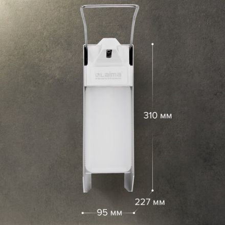 Дозатор локтевой для жидкого мыла и геля-антисептика, с еврофлаконом 1 л, LAIMA, металлический, 605706 Дозатор локтевой для жидкого мыла и геля-антисептика, с еврофлаконом 1 л, LAIMA, металлический, 605706