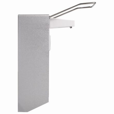 Дозатор локтевой для жидкого мыла и геля-антисептика, с еврофлаконом 1 л, LAIMA, металлический, 605706 Дозатор локтевой для жидкого мыла и геля-антисептика, с еврофлаконом 1 л, LAIMA, металлический, 605706