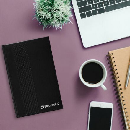 Ежедневник датированный на 4 года А5 135х207 мм BRAUBERG бумвинил 192 л., черный, 126543 Ежедневник датированный на 4 года А5 135х207 мм BRAUBERG бумвинил 192 л., черный, 126543