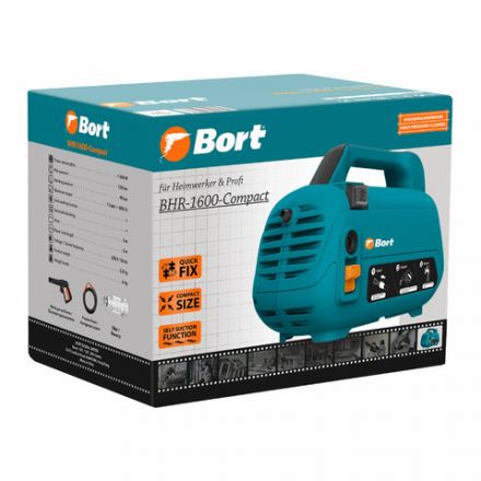 Минимойка BORT BHR-1600-COMPACT, мощность 1,6 кВт, давление 120 бар, шланг 5 м, 93415742 Минимойка BORT BHR-1600-COMPACT, мощность 1,6 кВт, давление 120 бар, шланг 5 м, 93415742