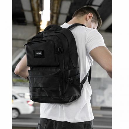 Рюкзак HEIKKI STRATEGY (ХЕЙКИ) универсальный, отделение для ноутбука, багажная лента, черный, 46х31х13 см, 272583 Рюкзак HEIKKI STRATEGY (ХЕЙКИ) универсальный, отделение для ноутбука, багажная лента, черный, 46х31х13 см, 272583