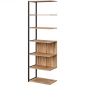 Полустеллаж для документов K-Loft  241H025 645х400х2105 дуб натур/черный