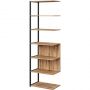 Полустеллаж для документов K-Loft  241H025 645х400х2105 дуб натур/черный