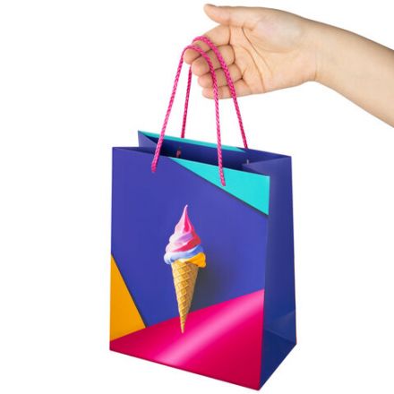 Пакет подарочный (1 штука) 18x10x23 см, ЗОЛОТАЯ СКАЗКА "Sweets", тиснение фольгой, 608250