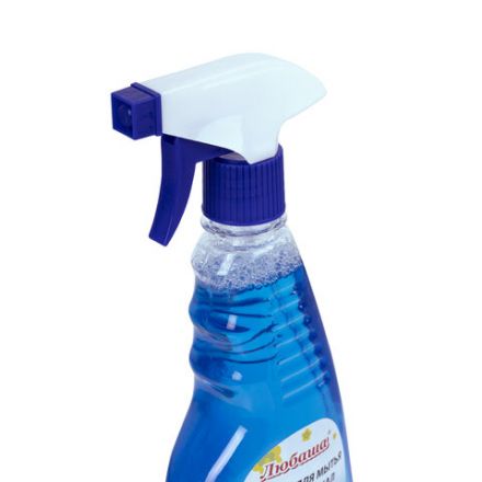 Средство для мытья стекол и зеркал 500 мл "Морозная свежесть", распылитель, ЛЮБАША, 608534 Средство для мытья стекол и зеркал 500 мл "Морозная свежесть", распылитель, ЛЮБАША, 608534