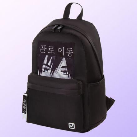 Рюкзак BRAUBERG FASHION CITY, универсальный, карман-антивор, "Anime View", черный, 44х31х16 см, 229964 Рюкзак BRAUBERG FASHION CITY, универсальный, карман-антивор, "Anime View", черный, 44х31х16 см, 229964