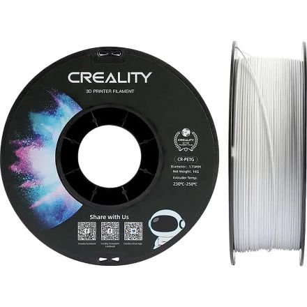 Катушка CR-PETG-пластика Creality 1.75 мм 1кг., белая (3301030034)