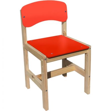 Стул детский KEN_Ростик регулируемый (1-3) красный спин+сид Стул детский KEN_Ростик регулируемый (1-3) красный спин+сид